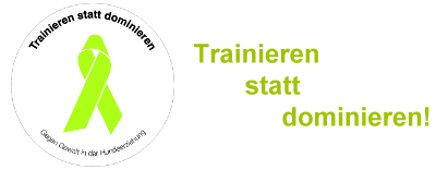 logo Trainieren statt dominieren mit schrift